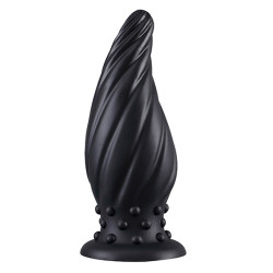 DarkSil Plug Spiral Pik M 15 x 6.2cm Noir